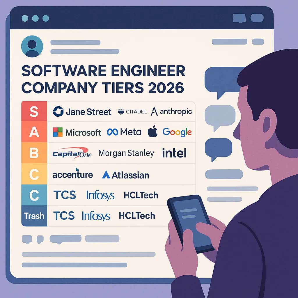 2026 Software Engineer Tier List: Top Tech Companies Ranked