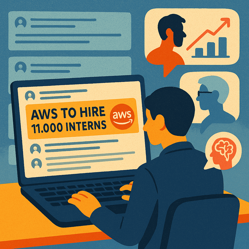 AWS Plans to Hire 11,000 Interns in 2026 Amid AI Job Loss Fears
