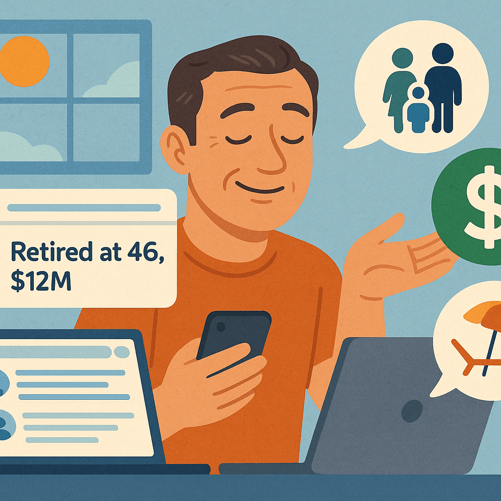 How One Tech Veteran Achieved Early Retirement with $12M Wealth at 46