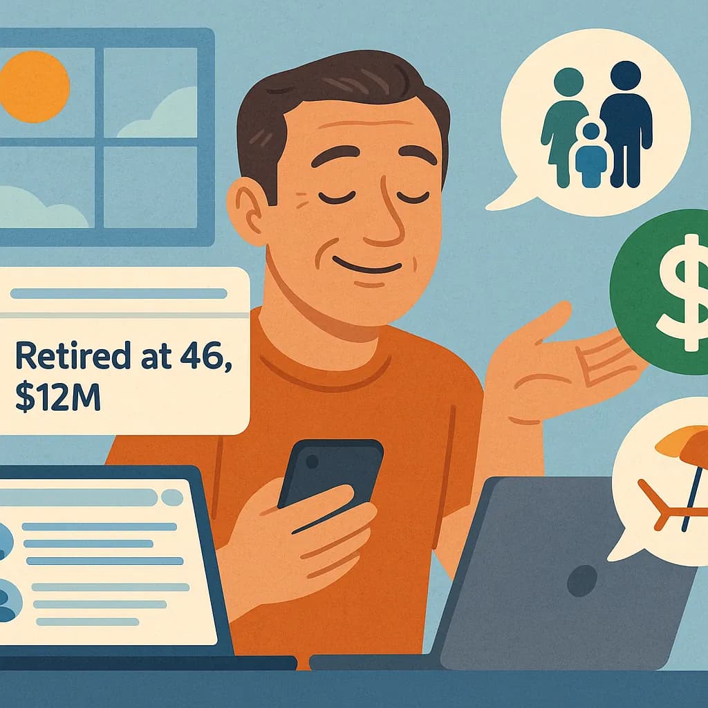 How One Tech Veteran Achieved Early Retirement with $12M Wealth at 46