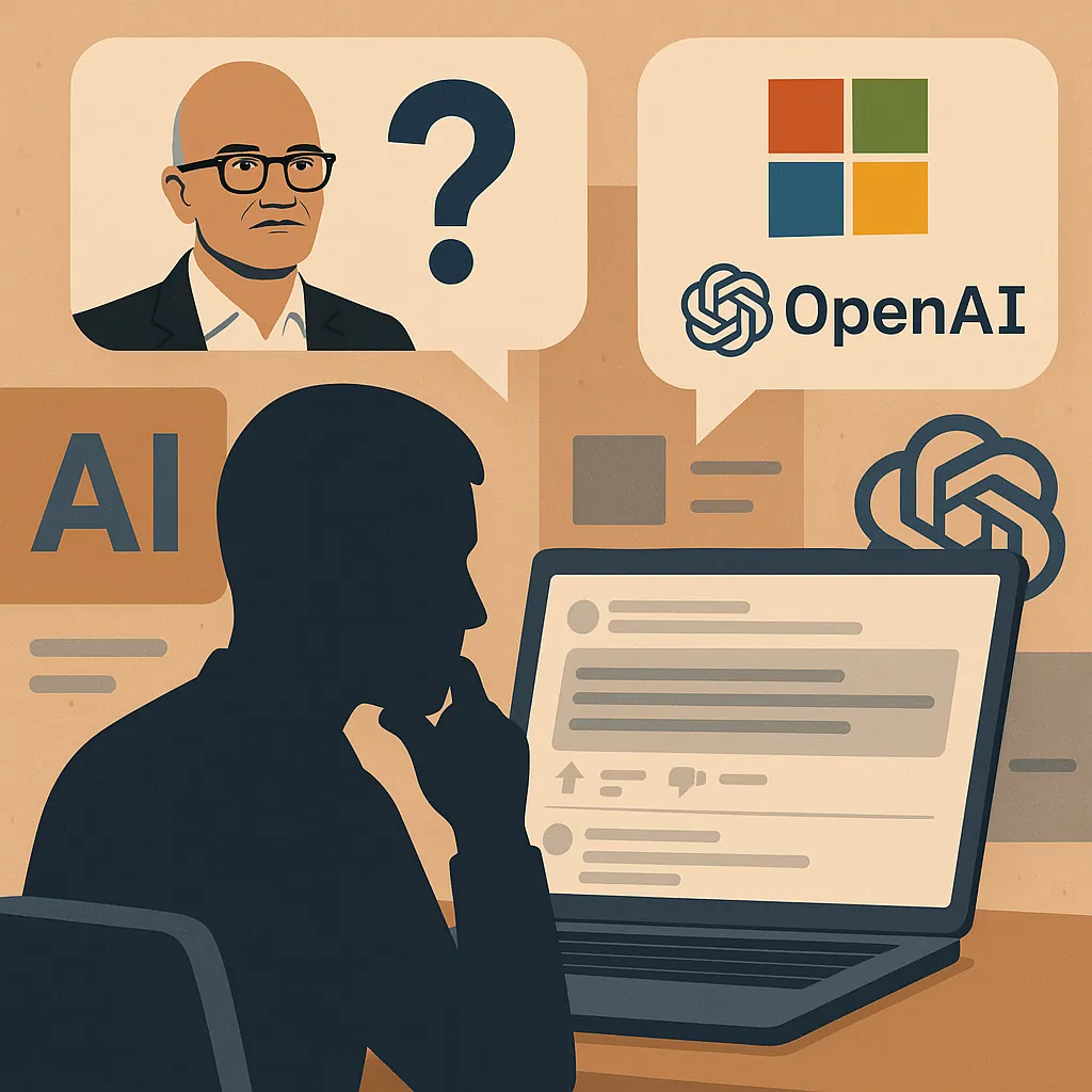 Is Satya Nadella's AI Strategy a Contradiction for Microsoft?
