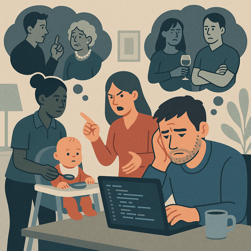 Living Together for the Baby: Navigating a Dead Marriage and Work-from-Home Parenting