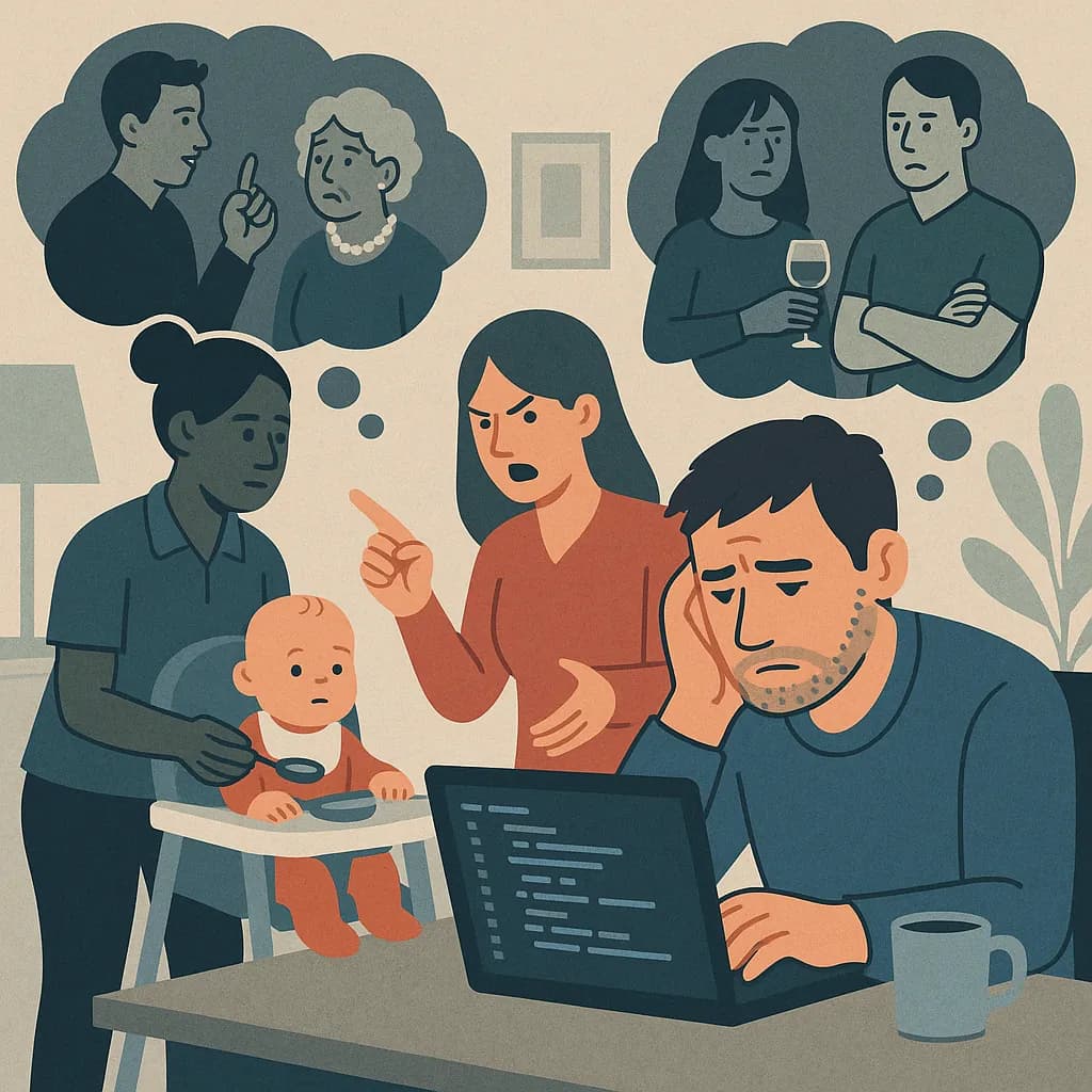Living Together for the Baby: Navigating a Dead Marriage and Work-from-Home Parenting