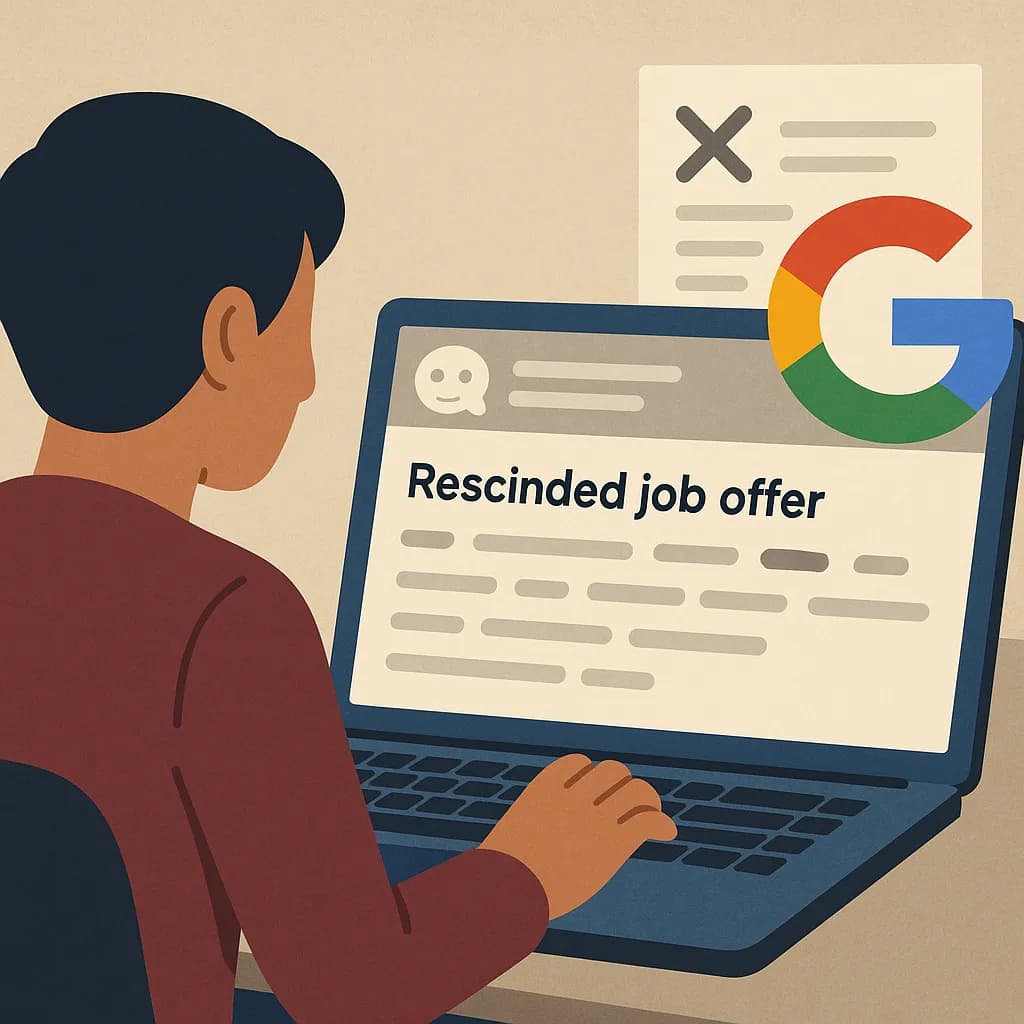 Navigating a Google Offer Rescinded After Background Check: What You Need to Know