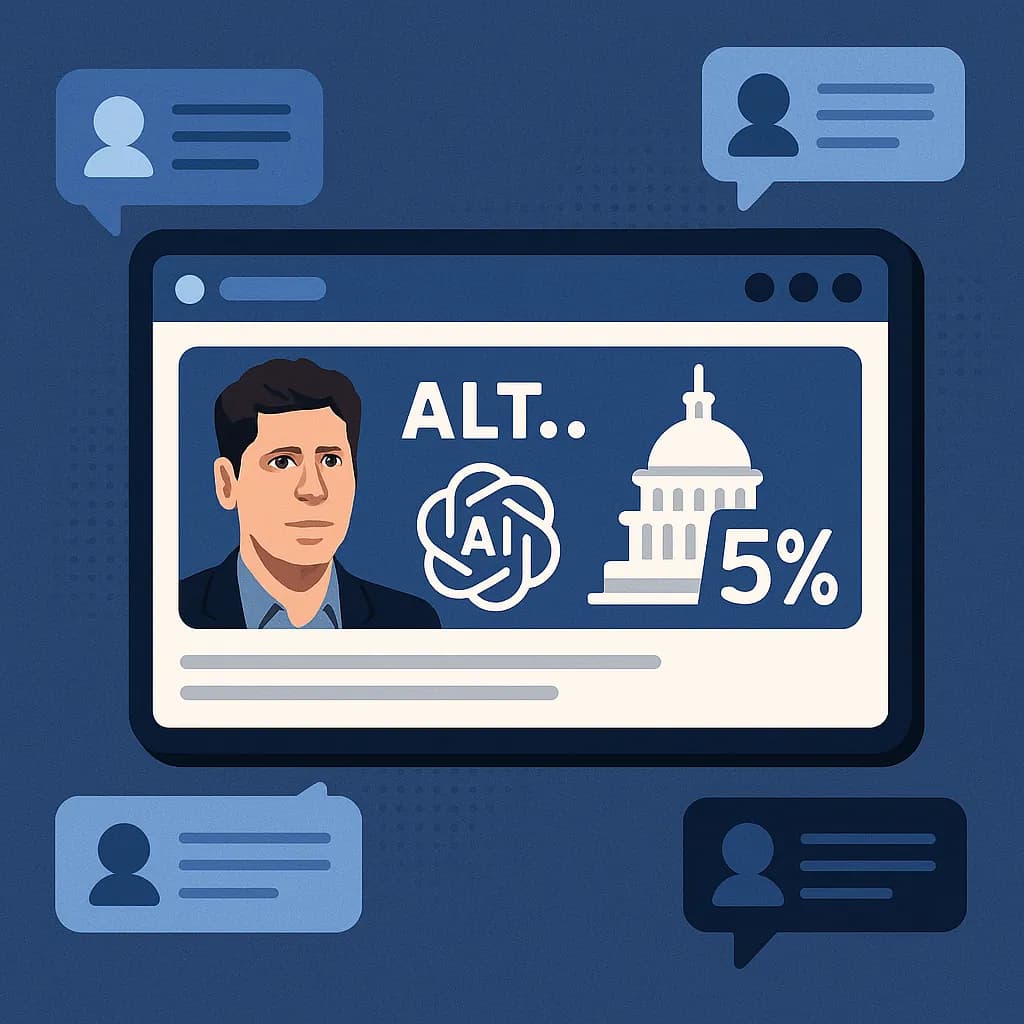 OpenAI Proposes 5% Government Stake: New Frontier in AI Regulation?